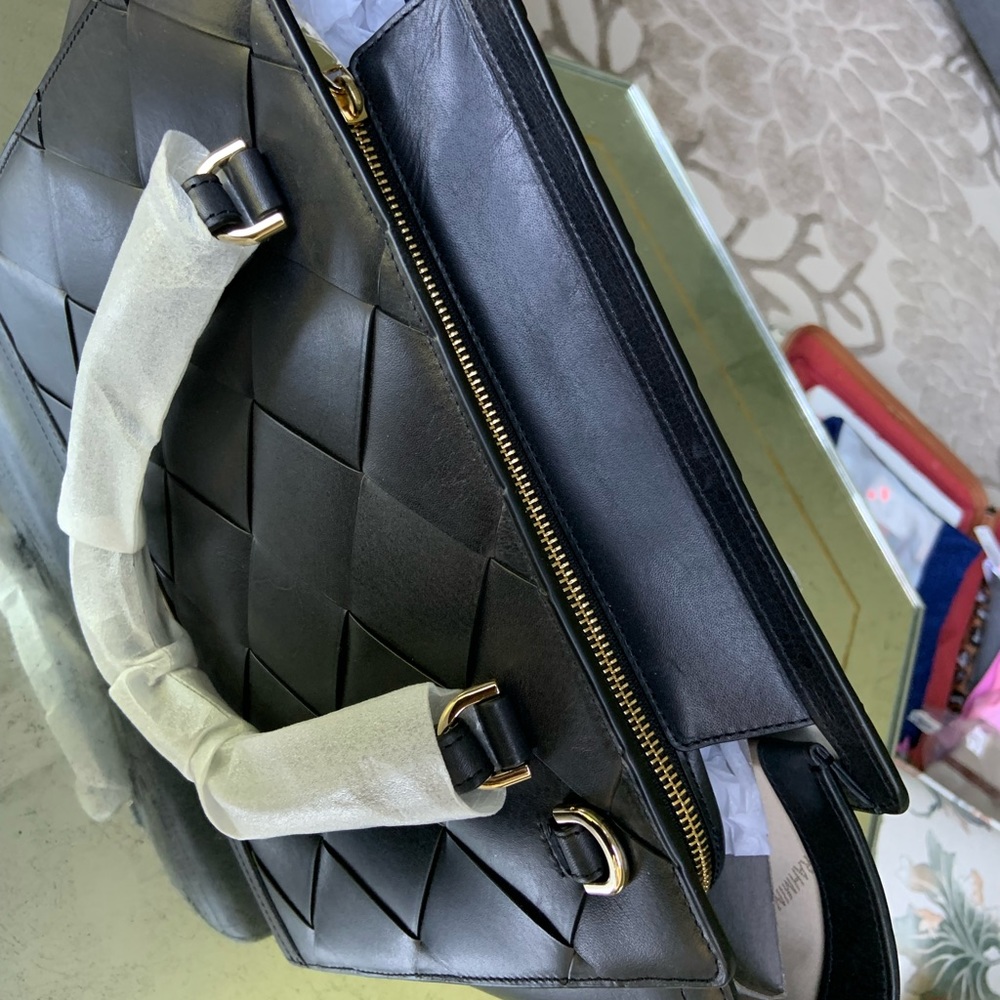 NEW Brahmin Aubree Vik Leather Satchel - Black - Picture 4 of 6